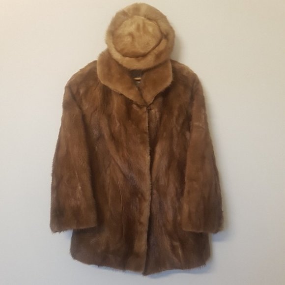 [EATON] Luxury Brown Fur Hat - Picture 5 of 5